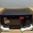 Emerson MW7302B Compact Countertop Microwave Oven with Touch Control, LED Display, 700W, 10 Power Levels, 6 Auto Menus, Glass Turntable and Child Safe Lock, 0.7 Cu., Ft. Black