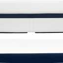 Wise DLX106-1904 DLX Series 55" Pontoon Bench Cushion Set - White/Mariner Blue