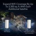 NETGEAR Orbi 970 Series (RBE970) Quad-Band WiFi 7 Mesh Add-on Satellite - Works with Existing 970 Series Mesh System or Router - Adds Coverage up to 3,300 sq. ft. - BE27000 802.11be 