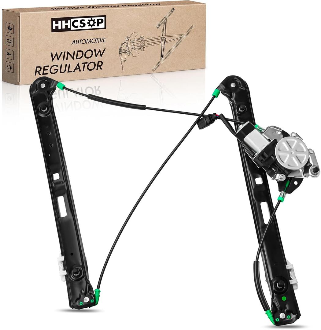 Front Left Driver Side Power Window Regulator w/Motor Replacement for 1999 2000 2001 2002 2003 2004 2005 BMW 323i 325i 325xi 328i 330i 330xi E46 Replaces# 741-484