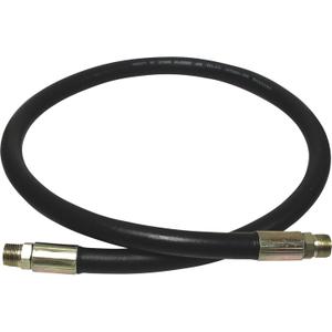 Apache 98398306 1/2" x 24" 2-Wire Hydraulic Hose Male x Male Assembly, Black