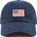 USA Flag & Embroidery Premium 100% Cotton Low Profile Adjustable Baseball Dad Cap