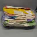 Sanwuta 9 Pack Canvas Tote Bags with Outer Pocket Large Reusable Grocery Shopping Travel Blank Tote Bag for Women Mother (Macaron Colors)