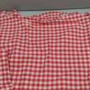 2 Pack Red White Plaid Ruffle Gingham Pillow Shams Standard Size, 100% Washed Cotton Buffalo Checkered Farmhouse Bed Pillow Covers Envelope Closure - 20''x26''