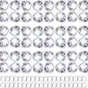 HDCRYSTALGIFTS 48pcs Clear Crystal Ball Prism 20mm Chandeliers Prism Sun Shine Catcher Rainbow Pendants Maker, Hanging Crystals Prisms for Windows Glass Ball Ornaments for Christmas Tree