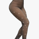 Fleece Lined Tights Women Sheer Warm Pantyhose Leggings Fake Translucent Thermal Winter Thick Tights for DressesvM