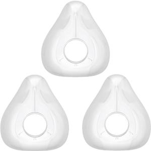 AirFit F20 Replacement Cushion Large - 3 Packs Mask Cushions Compatible with Original F20 Frame - Ultra-Soft Seal & Snug Fit Accessories for Full Face Masks(L) (Transparent)