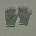 Static Care ESD Anti Static Gloves, Nylon and Conductive Carbon For Use In Electronics, Semiconductor, Factories - Tip Coated Medium 1 Pair