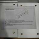 Clikuutory Modern Lighting 63 inch TV Stand with Large Storage Drawer for 50 55 60 65 70 75 Inch TVs, TV Console with 20 Color LED Lights, Entertainment Center Media and Open Shelf for Bedroom, White