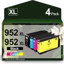 952XL Ink Cartridges Replacement for HP 952 XL 952 Work for OfficeJet Pro 8710 7740 8715 8720 8740 8702 8725 8210 7720 8730 8216 8700 Printer (Black, Cyan, Magenta, Yellow)