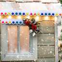 3 Pcs Christmas Outdoor Gingerbread House Decorations Christmas Gingerbread Roof Porch Door Window Banner for Xmas Winter Holiday Party House Decor