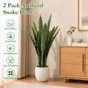 AXHJ 3FT Tall 2 Pack Artificial Snake Plant Faux Sansevieria with 24