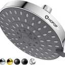 HOPOPRO 5-Mode High Pressure Shower Head - The Washington Post, NBC News, Today TV Show Recommended - High Flow Fixed Showerheads (6 Inch Chrome)