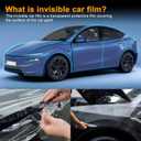 TPU Precut Paint Protection Film for Tesla Model Y Juniper Performance (2025+) Clear Self-Healing PPF Kit Scratch Exterior Accessories (Transparent, Front Bumper + Headlights 6Pcs) 
