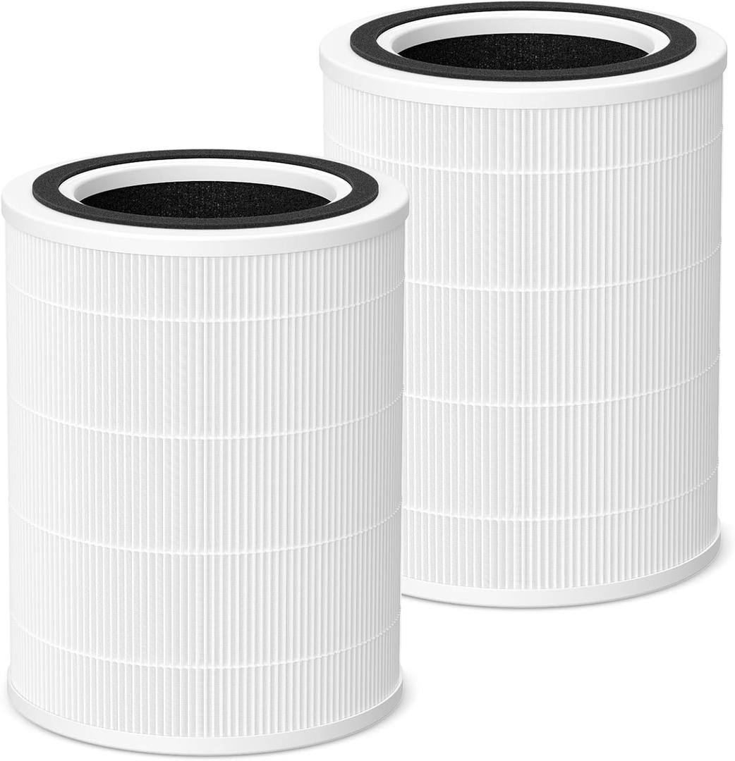 HAP606 Replacement Filter Compatible with XenonLab VisionAir HAP606 Air Purifier, FreAire HAP606 & ECOSELF HAP609, 3-Stage HEPA Activated Carbon, HAP606 Air Filter for Home Room Smoke, Dust, Odors
