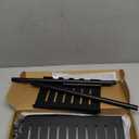 Towel Racks for Bathroom Wall Mounted, Metal Bath Towel Rack for Rolled Towels, Wall Towel Storage Holder with Shelf & Storage Basket, Towel Organizer with Hooks for Small Bathroom - Black