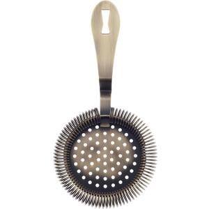 Barfly Deluxe Antique Hawthorne Spring Strainer, Antique Gold