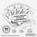 Ammonia Inhalants Single Use Capsules (100 Count) - 15% Solution First Aid & Athletic Smelling Salts. EXP:2030/06/30