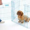 MidWest Homes for Pets 24-Inch Exercise Pen, for Indoor and Outdoor Use, 16 Sq Feet of Play, Single Door Folding Dog Pen, with Large Door Opening & Secure Latch, Easy to Set Up, Foldable Dog Playpen