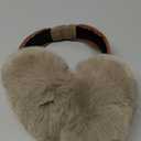 FSTEOE Women Winter Ear Muffs Foldable Girl Ear Warmer Fashion Furry Earmuff Soft Ear Cover Cold Weather