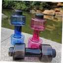 BESPORTBLE Creative Dumbbell Shape Sports Water Bottle Durable Plastic Hydrating Water Kettle for Gym Outdoor and Daily Use