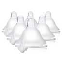 Evenflo Feeding Balance + Wide Neck BPA-Free Silicone Medium Flow Baby Bottle Nipple - 3 Months+, 6ct (6 Count (Pack of 1))