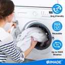 UNIMADE Shop Towel Rags, 50 Pack Reusable Shop Rags Bulk Microfiber Cleaning Cloth Lint Free Cleaning Towels for Car Kitchen Automotive Bar Mechanic Restaurant Garage, 11.5"x 11.5", White