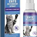 Cat Deterrent Spray - Natural Training Aid for Cats, Indoor & Outdoor Deterrent Spray to Stop Scratching Furniture, Protect Garden, and Deter Unwanted Marking (95ML)