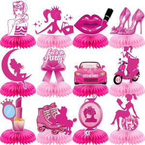 2 x Princess Centerpieces For Tables Princess Table Decorations Pink Centerpieces For Tables Hot Pink Party Decorations Bachelorette Party Decorations Bridal Shower