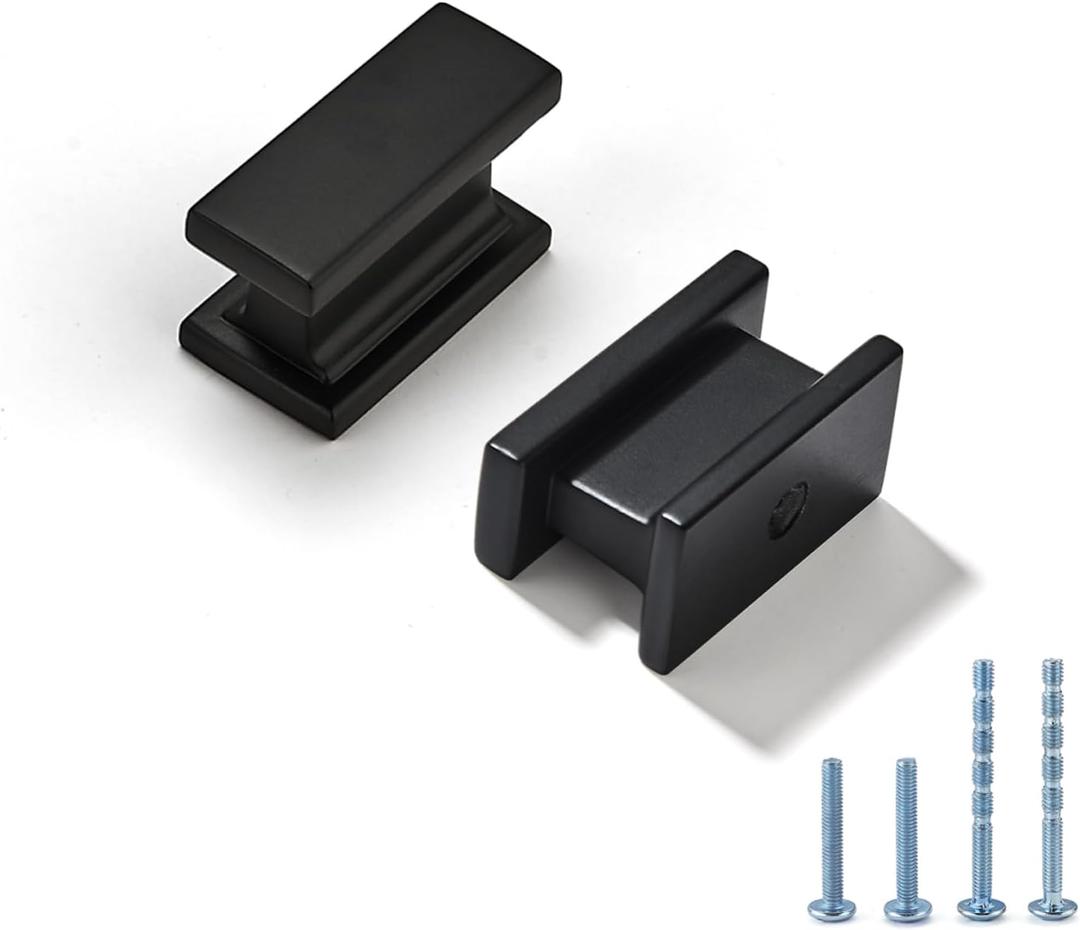 LIMUR 10 Pack 5 Inch (128 mm) Hole Center Matte Black Cabinet Knobs Cabinet Pulls - Solid Zinc Alloy Kitchen Cabinet Handles, Drawer Pulls,Drawer Knob, Cupboard Hardware