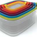 Joseph Joseph Nest Lock Plastic BPA Free Food Storage Container Set with Lockable Airtight Leakproof Lids, 12-Piece, Multi-Color