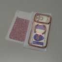 Meifigno Designed for iPhone 17 Pro Max Case 6.9", [Glitter Card & Wrist Strap] [Compatible with MagSafe] [2X HD Screen Protectors] Surround Raised Lens Protection for 17 ProMax Phone Case, Rose Gold