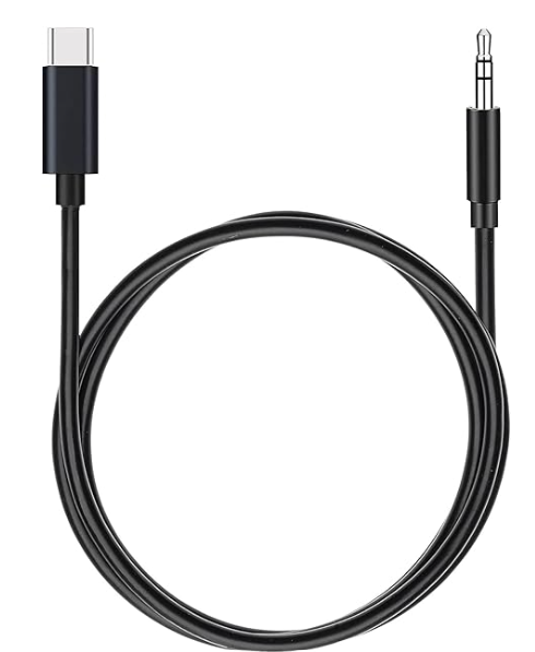 USB C to 3.5mm Audio Aux Jack Cable,3.3 ft, aux Cord for iPhone,Type C to 3.5mm Aux Headphone Stereo Cord Car Cable for iPhone 16/16 Pro, Samsung Galaxy S25 and Other iOS and Android Devices