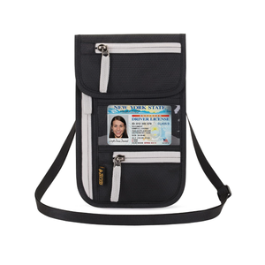 Neck Wallet Lightweight RFID Blocking Waterproof Travel Pouch for Women Men