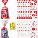 Qpout 100 PCS Nurses Week Gift Bags Bulk 2025, Thank You Cellophane Bag, Nurse Week Clear Gift Bags Small, Nurse Day Nursing Graduation RN Party Favors Goodie Candy Treat Snack Bag, 1 Count