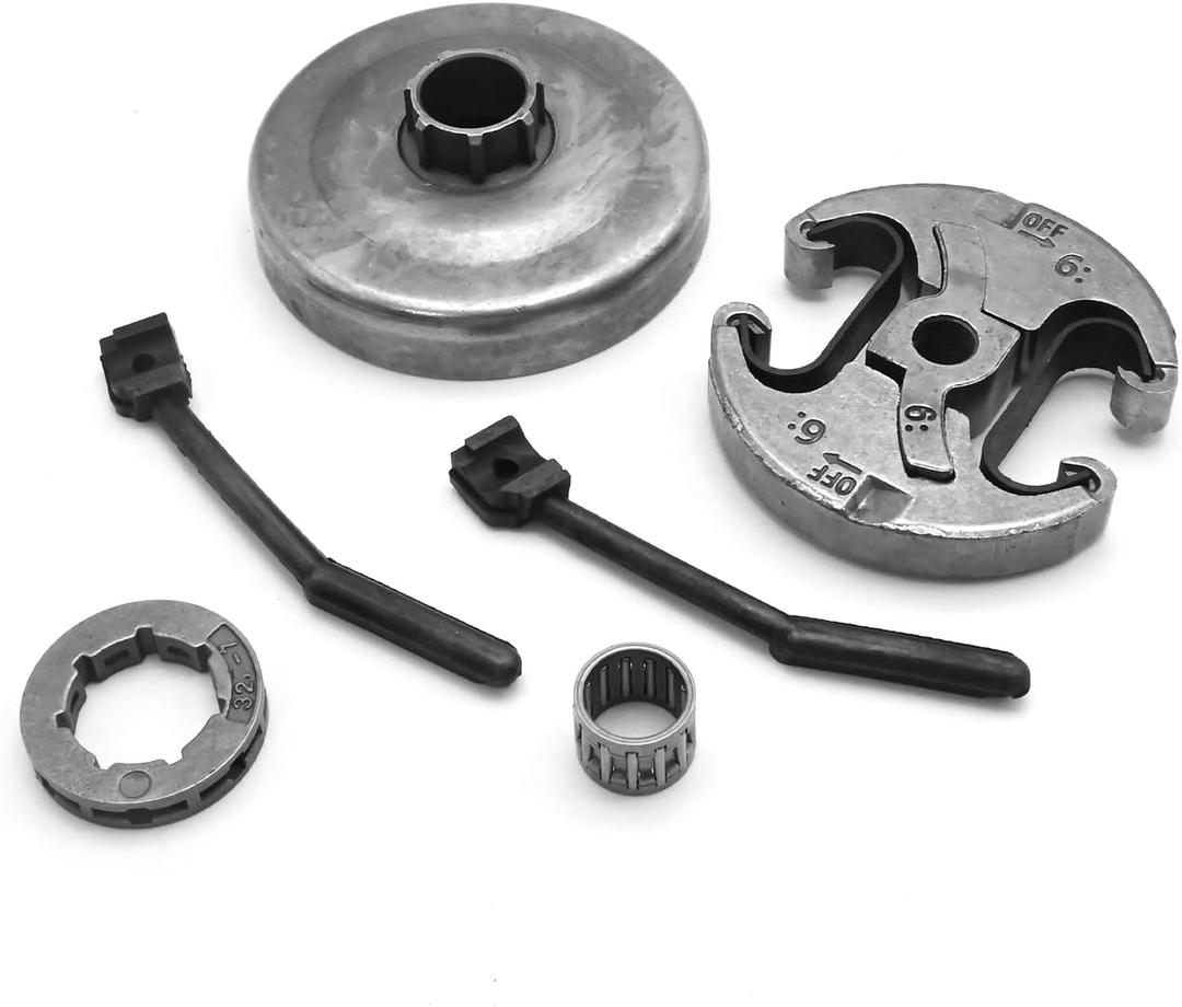 537291602 3/8 Clutch Drum Rim Sprocket Cover Bearing Kit with 7 teeth, Replacement for Jonsered CS 2250 CS 2255, Replacement for Husqvarna Chainsaw 455 455 Rancher 460 460 Rancher 461