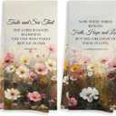 Vintage Christian Wildflower Floral Kitchen Towels Set of 2, Spring Bible Verse Hand Towels for Bathroom, Rustic Flower Religious Decorative Hand Tea Dish Towels for Kitchen Decor 16x24in