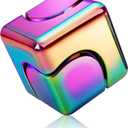 ATESSON Metal Fidget Spinner Cube Toys Detachable 3 Ways to Play with High-Speed Stainless Steel Bearing Silent for Stress Relief Anxiety ADHD Autism Classroom Office Fidget Spinners for Adults Kids