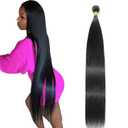 Straight Bundles Human Hair 36 inch 100% Unprocessed Brazilian Straight Hair Bundles 12A Remy Virgin Retain the Intact Cuticle, Long Lifespan