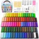 ARTME Polymer Clay, 82 Colors Clay Kit, Oven Bake Modeling Clay, Creative Polymer Clay Kit with Sculpting Tools and Jewelry Accessories, Non-Toxic, Ideal DIY Clay Gifts for Adults and Teens
