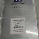 DriftAway Farmhouse Double Layer Linen Blackout Tie Up Curtains Thermal Insulated Vertical Striped Fully Lined Balloon Roman Shade Bathroom Window Adjustable Rod Pocket 31 Inch by 47 Inch Gray (Grey)