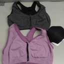 Hiking Gril Women's Zip Front Sports Bra Wireless Post-Surgery Yoga Bras, 2 XL