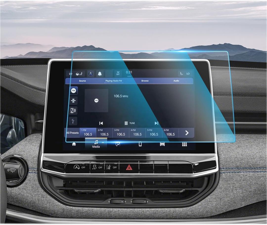 CDEFG For 2022-2025 2026 Jeep Compass Screen Protector - 10.1 Inch 9H HD Tempered Glass - (Latitude, Limited, Trailhawk) Touchscreen Accessories