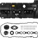 Autoround Engine Valve Cover Fit for BMW 2007-2013 - X5, X3, Z4, 128i, 130i, 323i, 328i, 328i xDrive, 328xi, 525i, 528i, 528i xDrive, 528xi, 530i, 2.5L 3.0L L6, Replace# 11127552281