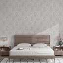 2 x Kitico Peel and Stick Wallpaper Vintage Boho Wallpaper Blue and Beige Contact Paper Floral Removable Waterproof Wall Paper for Bathroom/Bedroom Self Adhesive for Cabinets Vinyl 17.3''x118.1''