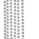 Kurt Adler 15 Feet x 12 MM Silver Bead Garland