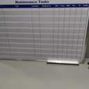 Lincia Double Sided Magnetic Maintenance Task Whiteboard 36 x 24 Inch