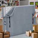 Mattress Bags for Moving and Storage, BETU Queen Mattress Protector Waterproof Mattress Cover with 8 Heavy Duty Handles and Zipper Extra Thick Moving Supplies for Bed Reusable (82x62x13.5 Grey) (Gray)