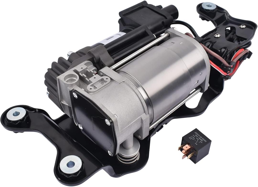Air Suspension Compressor Pump with Bracket 37206875177 Replacement for BMW X5 F15 F85 2013-2018 X6 F16 F86 2014-2019 37206868998 37206850555 AKWH
