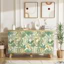 Green Peel and Stick Wallpaper Jungle Tropical Wallpaper Green Leaf Botanical Contact Paper Self Adhesive Removable Wall Paper for Bedroom Cabinet Drawer Vinyl Roll 17.3"x197"